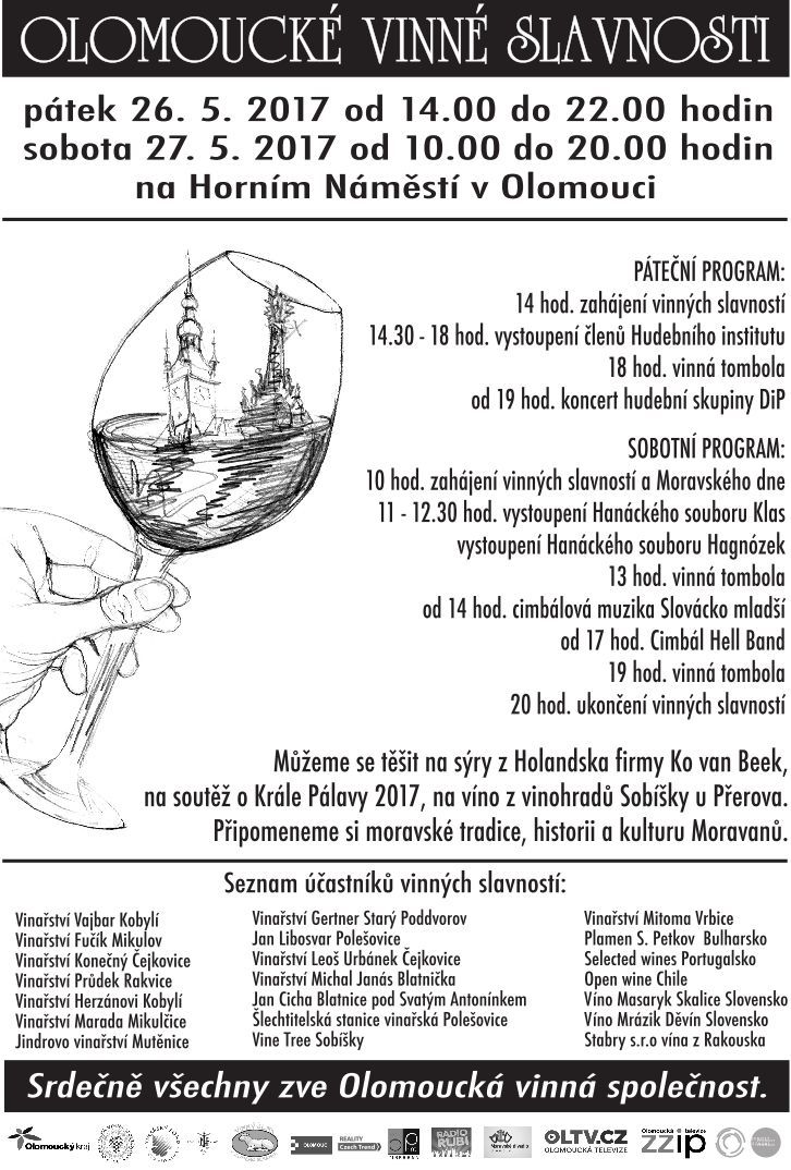 Vinné slavnosti Olomouc květen 2017